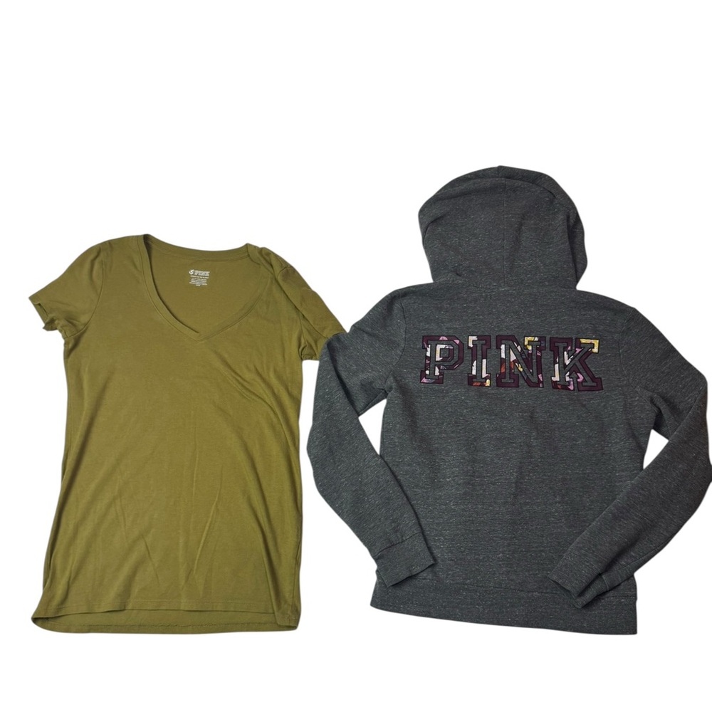 Victoria’s‎ Secret PINK Hoodie + Tee Bundle – Size XS